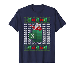 Excel Ref Error Spreadsheet Santa Claus Accountant Christmas T-Shirt
