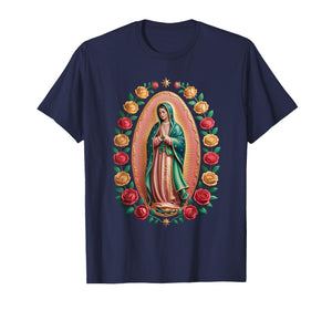 Virgen De Guadalupe Saint Mary Christian Religious Catholic T-Shirt