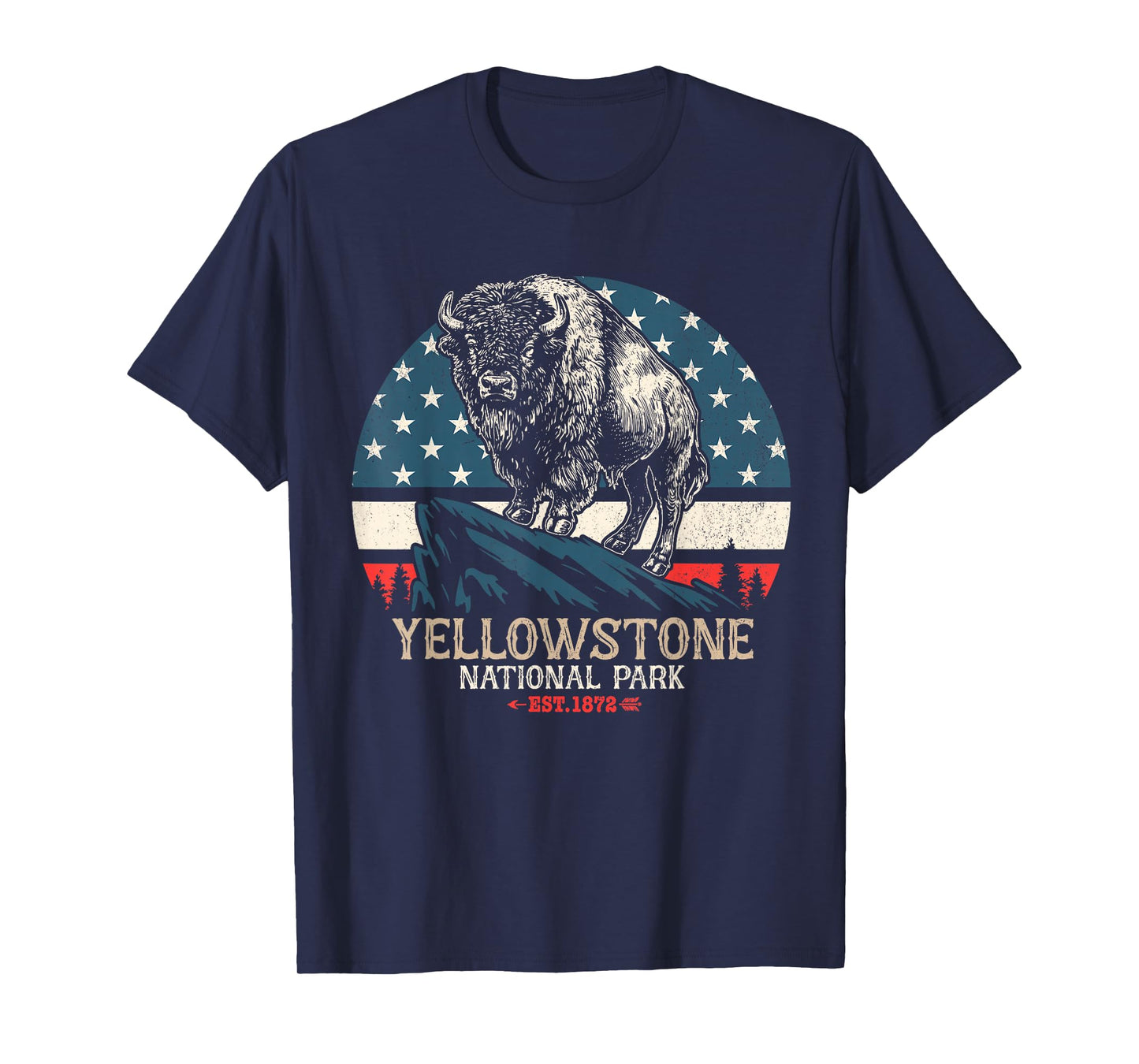 American Buffalo Bison Yellowstone National Park Women Men T-Shirt