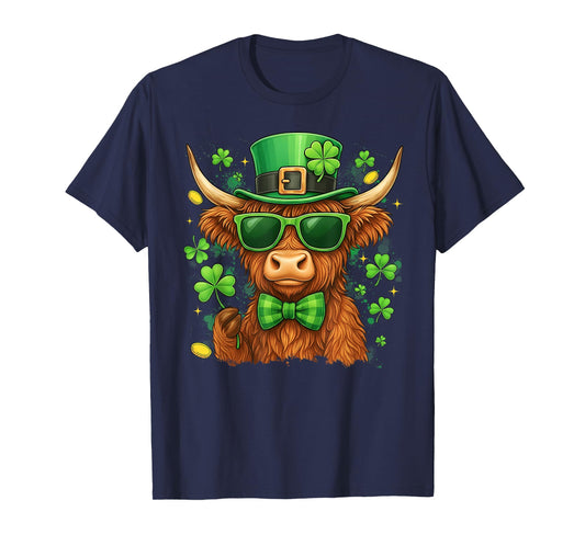 St. Patricks Day Funny Heifer Cow Shamrocks Men Women Kid T-Shirt