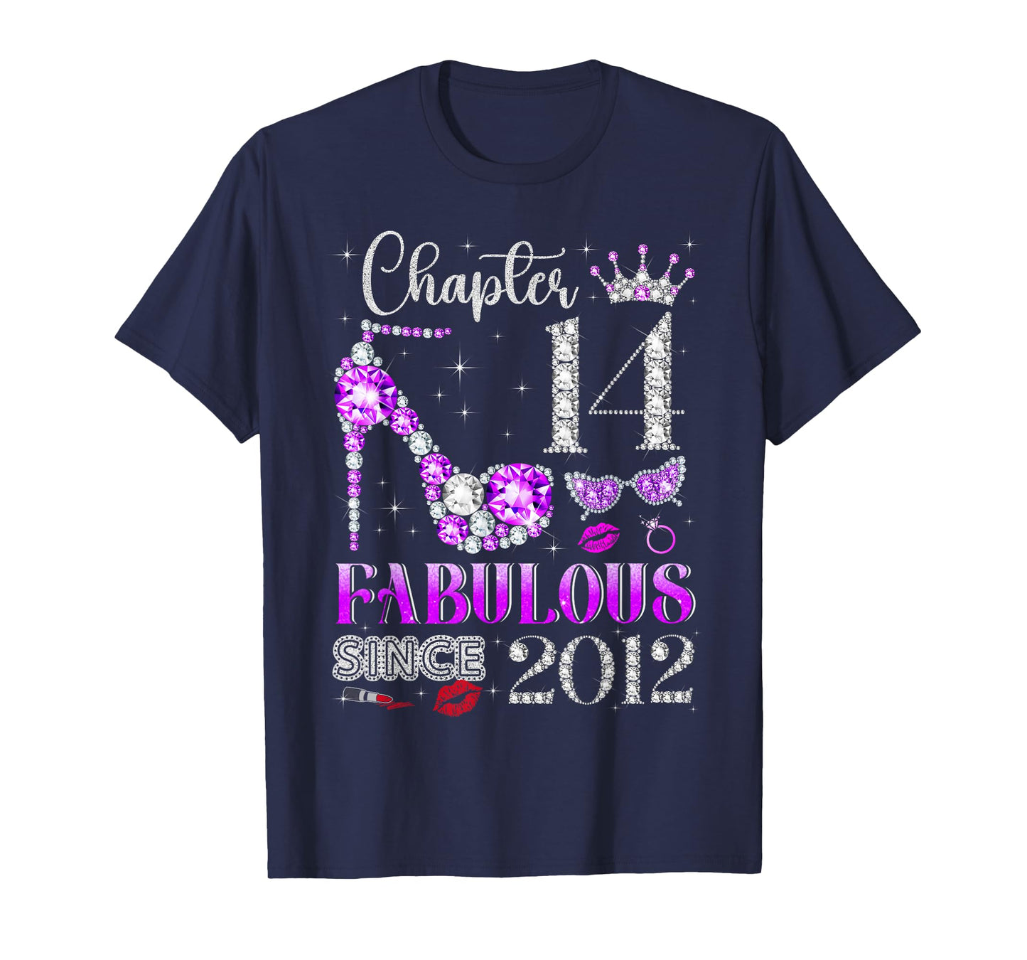 Chapter 14 Fabulous Since 2012 14Th Birthday Ladies Girls T-Shirt