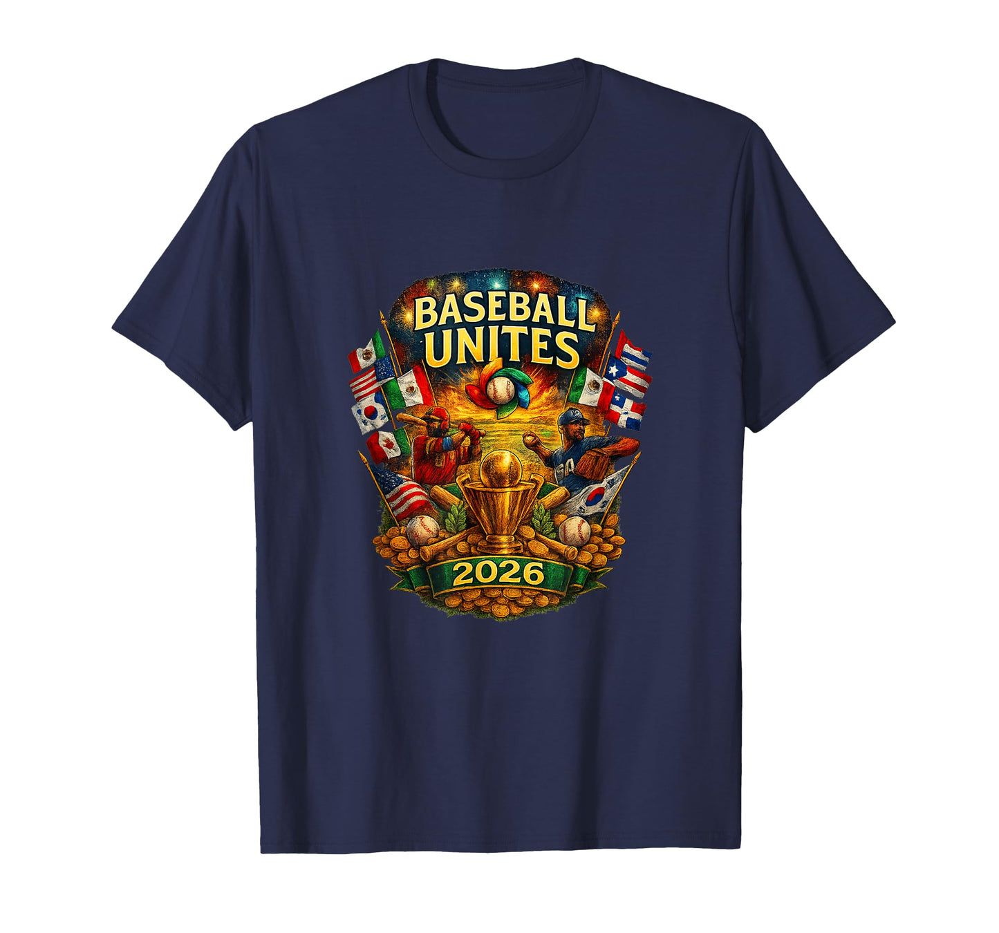 Baseball Unites The World 2026 Global Fan Graphic T-Shirt
