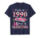 36 Year Old Made in 1990 Floral 36th Birthday Women T-Shirt