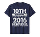10 Year Old Gifts Vintage 2016 Limited Edition 10th Birthday T-Shirt