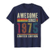 Vintage Awesome Since 1975 50th Birthday 50 Years Old T-Shirt