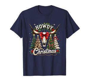 Howdy Christmas Western Country Holiday Design T-Shirt