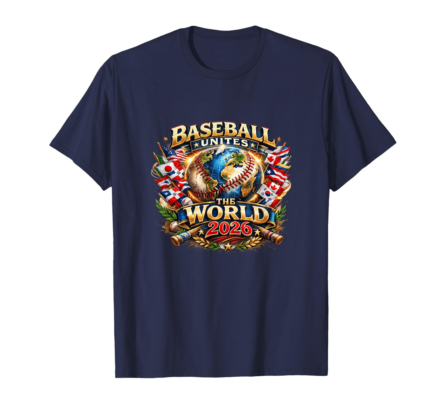 Baseball Unites The World 2026 Global Fan Graphic T-Shirt