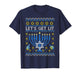 Let's Get Lit Funny Jewish Holiday Chanukah Ugly Hanukkah T-Shirt