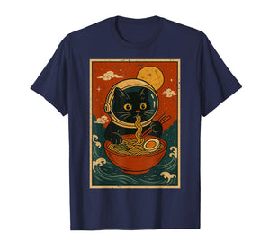 Astronaut Cat Ramen Japanese Graphic Tees Men Women Teens T-Shirt