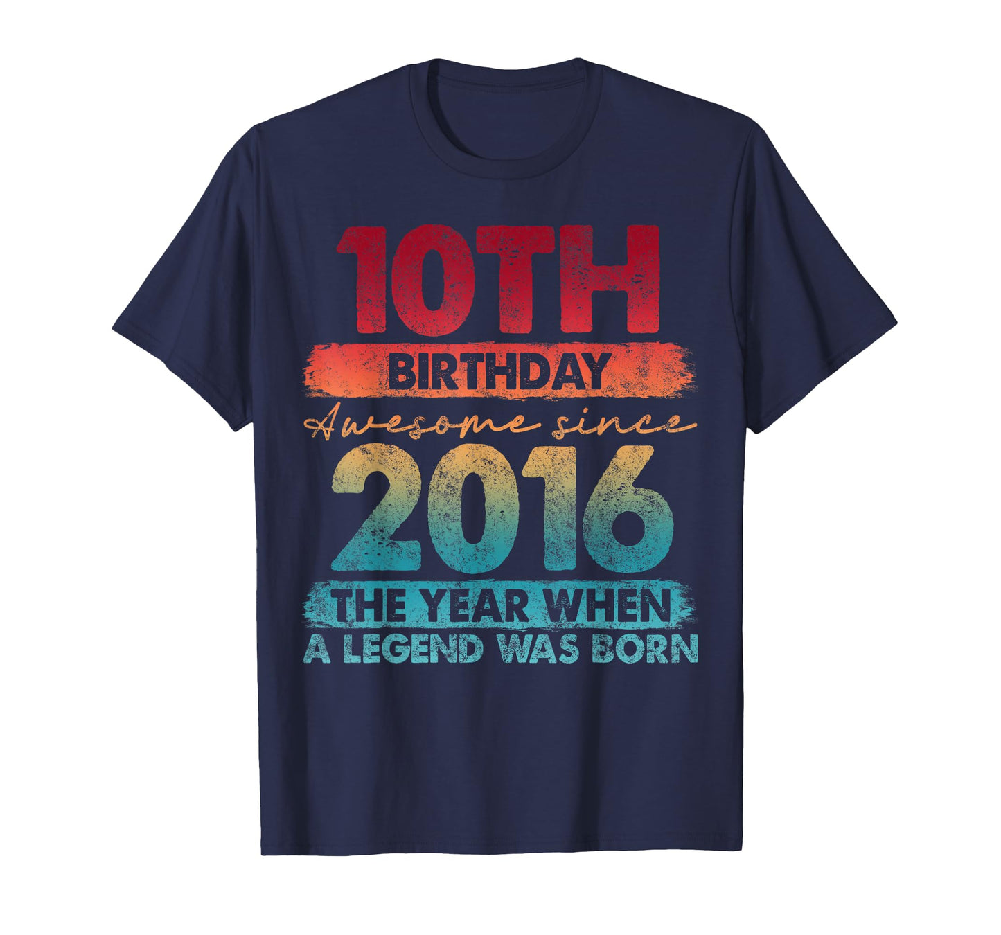 10 Year Old Gifts Vintage 2016 Limited Edition 10th Birthday T-Shirt