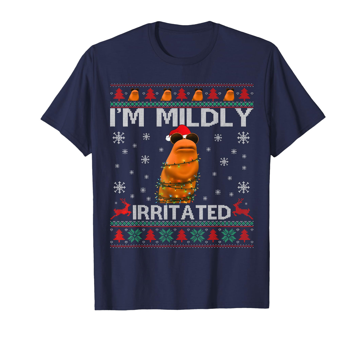 I'm Mildly Irritated Marcus The Worm Christmas Funny Meme T-Shirt