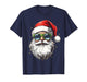 Retro Cool Santa Claus Face Sunglasses Christmas Men Boys T-Shirt