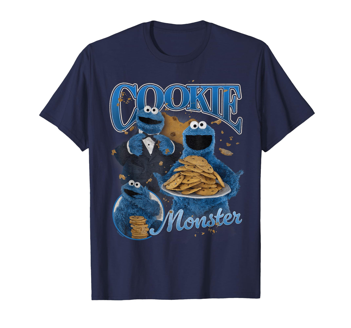 Sesame Street Cookie Monster Bootleg Style T-Shirt