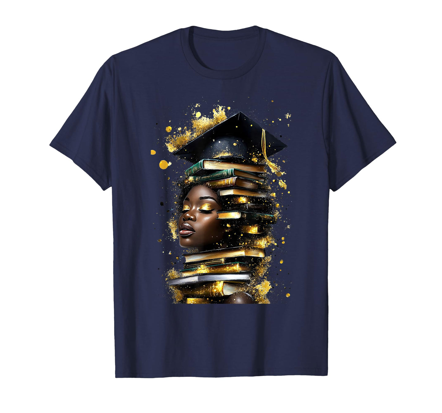 Black Woman African Melanin Educator Black History Teacher T-Shirt