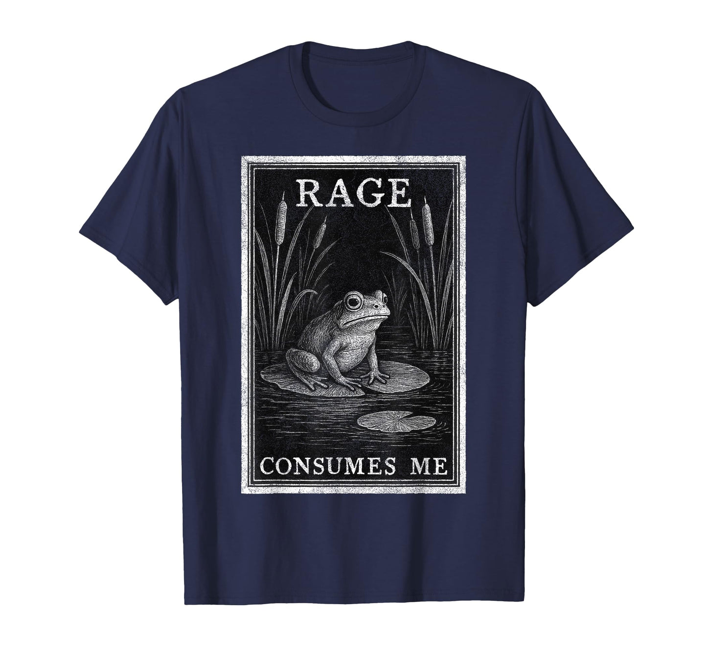 Rage Consumes Me Frog Vintage – Retro Funny Meme T-Shirt