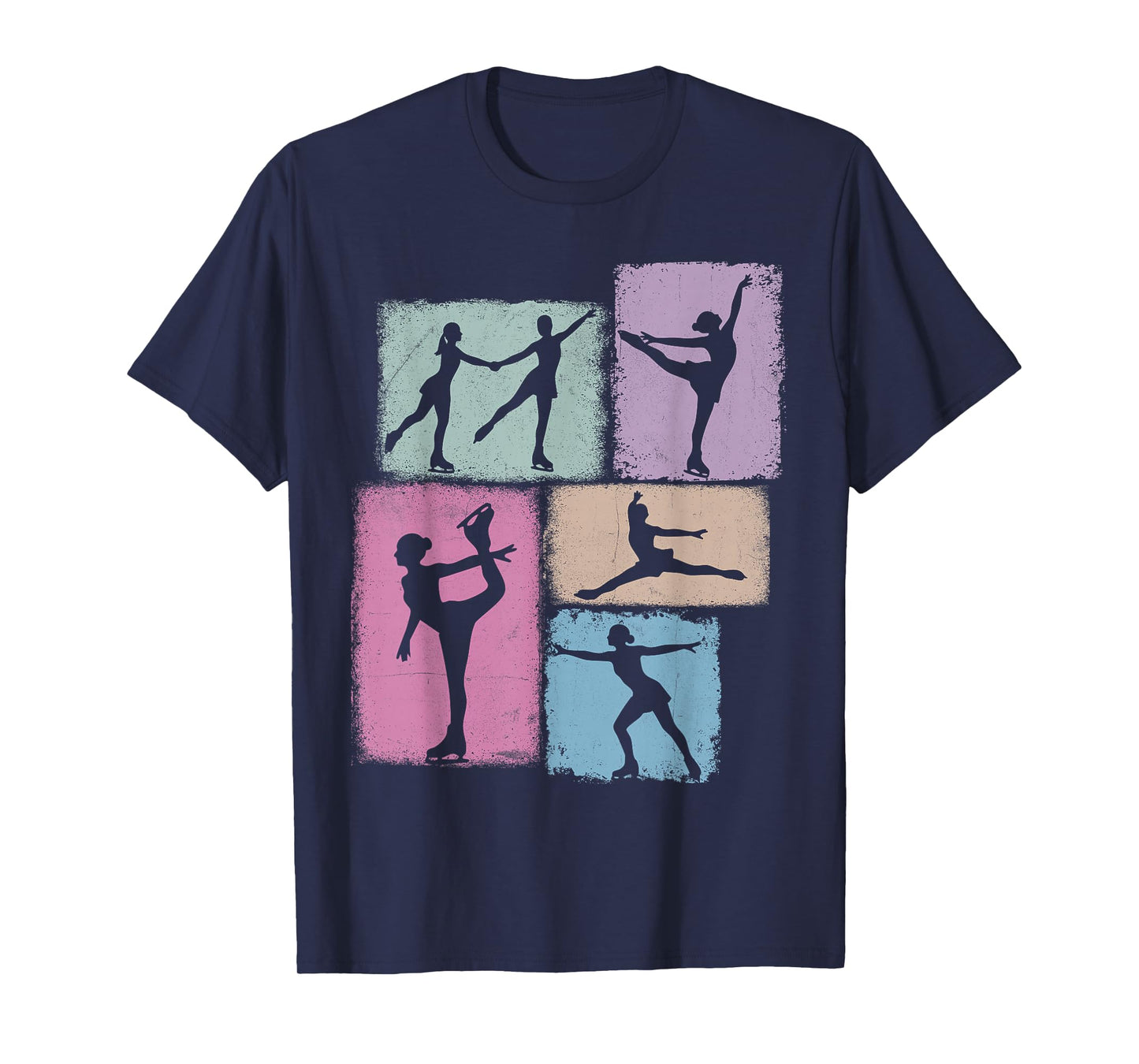 Figure Skating Collage Skater Women Kids Youth Girl T-Shirt
