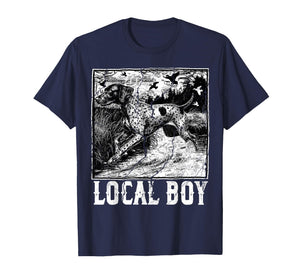 Retro Hunting Local Boy Southern Hunter Dog Lover Vintage T-Shirt