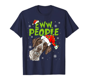 Funny Xmas Ew People GSP Dogs Lover Pajamas Men Women Kids T-Shirt