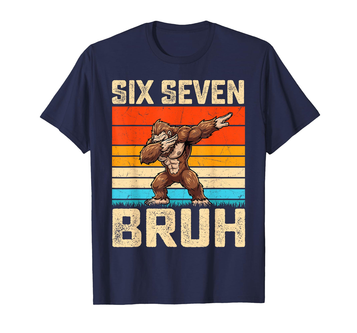 67 Meme Bigfoot Funny Six Seven Bruh Bigfoot Kids Boys Teens T-Shirt