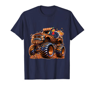 Thanksgiving Monster Truck Turkey for Boys T-Shirt
