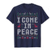 I Come in Peace Couple Matching Ugly Christmas Sweater T-Shirt