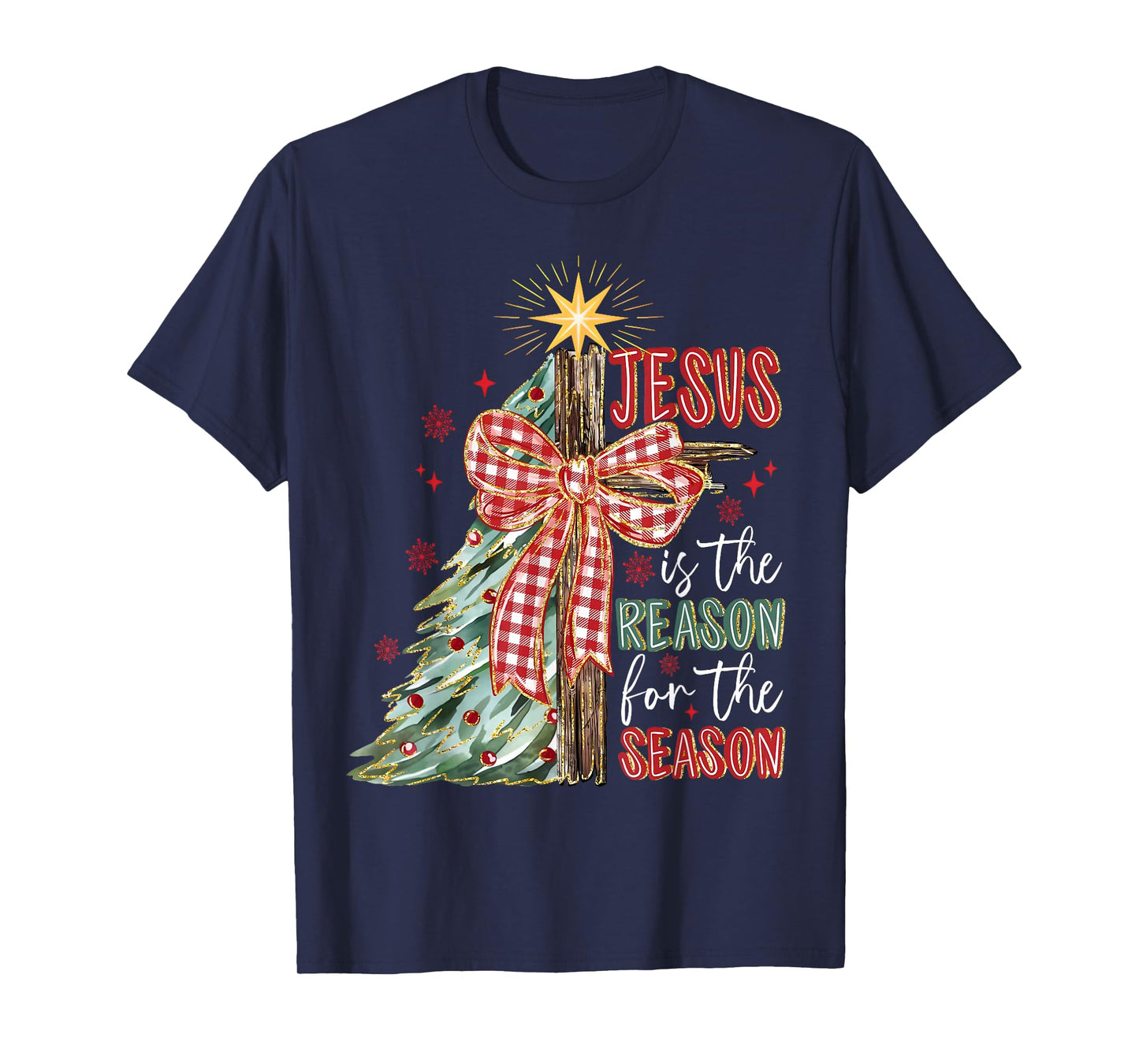 Jesus is The Reason for The Season Christmas Xmas Christian T-Shirt