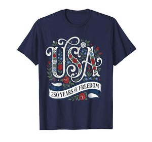 250th Anniversary USA Shirt Women Patriotic 4th of July T-Shirt