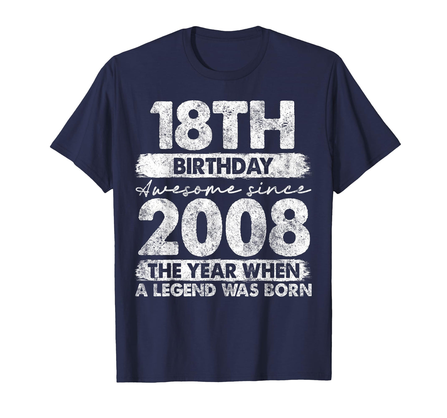 18 Year Old Gifts Vintage 2008 Limited Edition 18th Birthday T-Shirt
