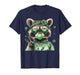 Raccoon Blowing Bubblegum Irish Shamrock St. Patricks Day T-Shirt