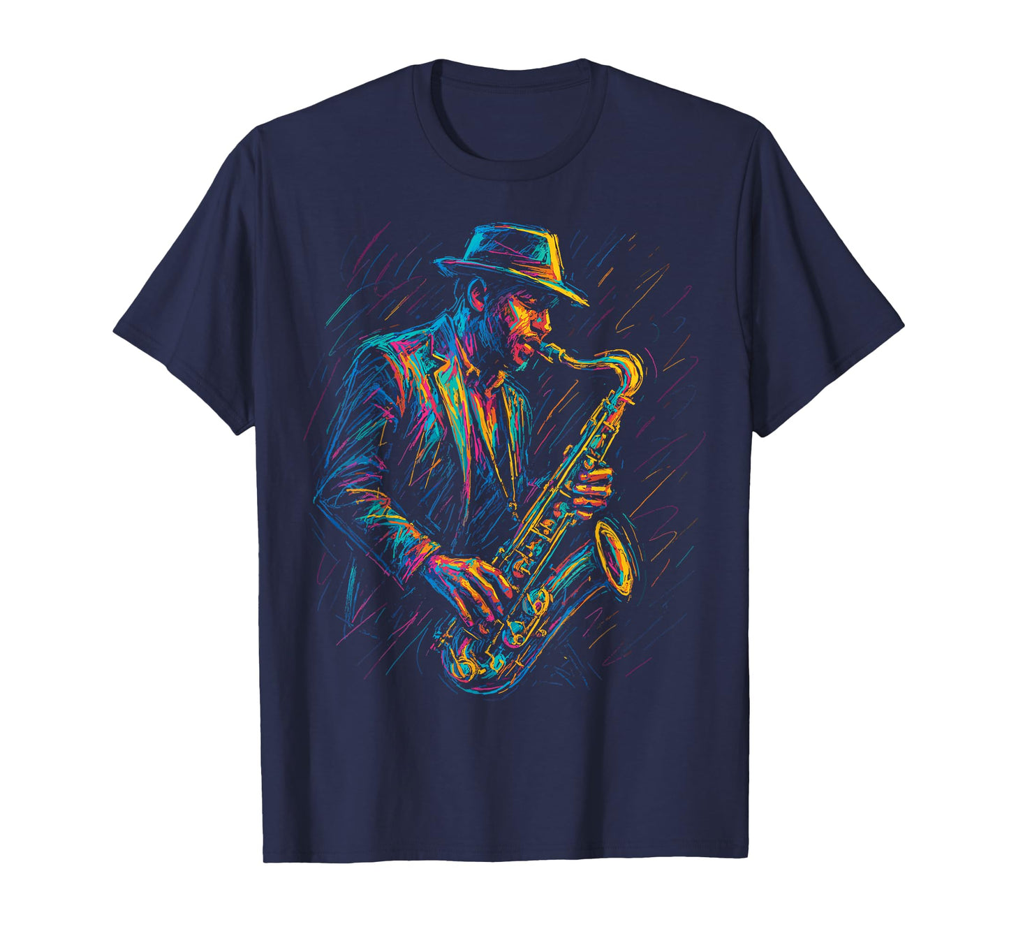 Jazz Musician Saxophone Player Artistic Music Jazz Lover T-Shirt