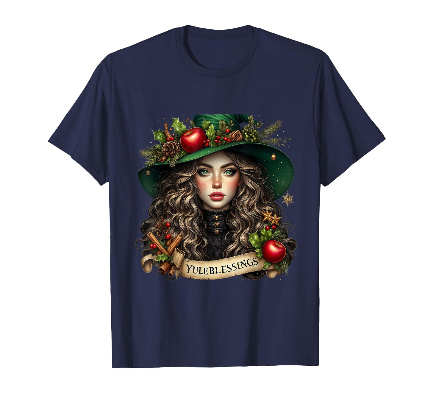 Yule Christmas Vintage Merry Winter Solstice We Witch You T-Shirt