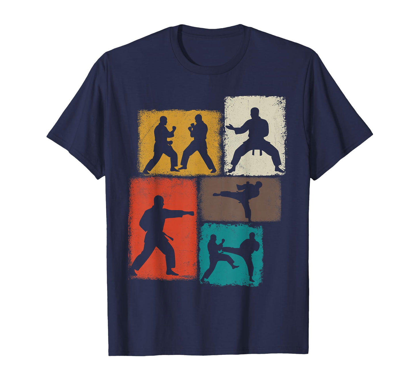 Karate Practitioner Collage Men Kids Sensei Youth Boys T-Shirt