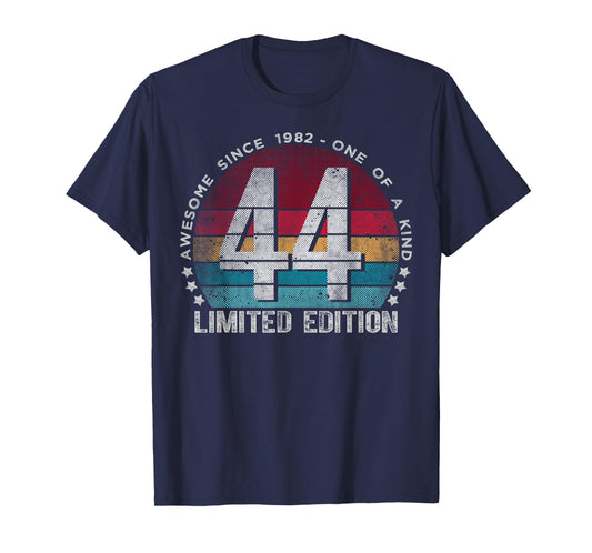 44 Year Old Gifts Vintage 1982 Limited Edition 44th Birthday T-Shirt