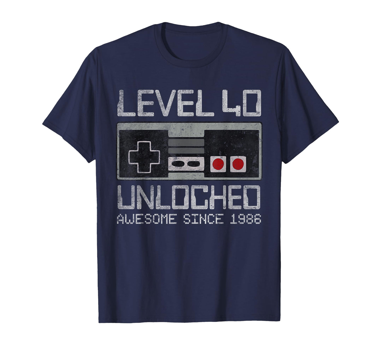 Level 40 Unlocked 40th Birthday 40 Year Old Video Gamer Men T-Shirt