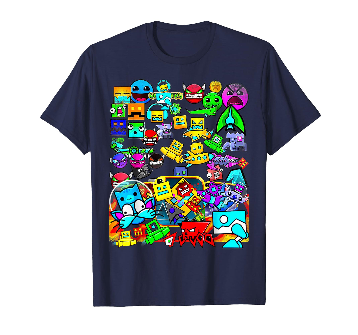 Video Game Geometry Video Gamer Lover Dash T-Shirt