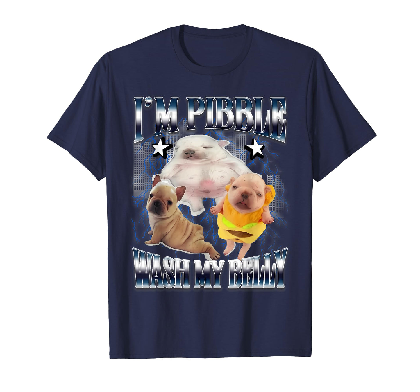 Silly Meme pibble Meme wash My Belly Clean My Belly Meme T-Shirt