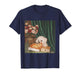 Retro Vintage Dog Eating Pizza Funny Dog Meme Men Women Kids T-Shirt