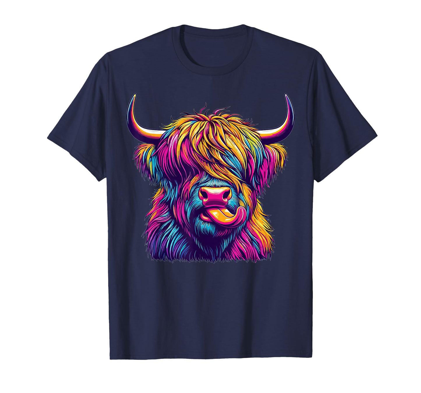 Colorful Highland Cow T-Shirt