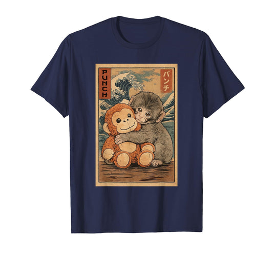 Macaque Ukiyo-e Art T-Shirt