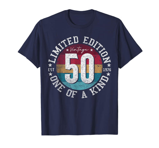 50 Year Old Gifts Vintage 1976 Limited Edition 50th Birthday T-Shirt