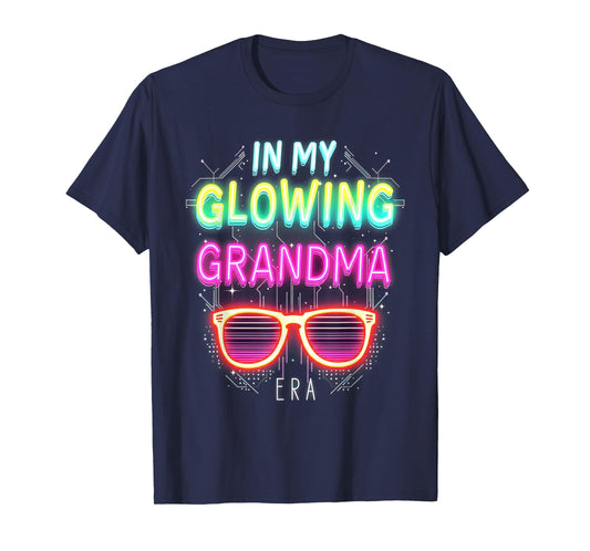 in My Glowing Grandma Era Groovy Colorful Bright T-Shirt