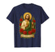 Saint Jude Thaddeus Catholic Art with Red Roses T-Shirt