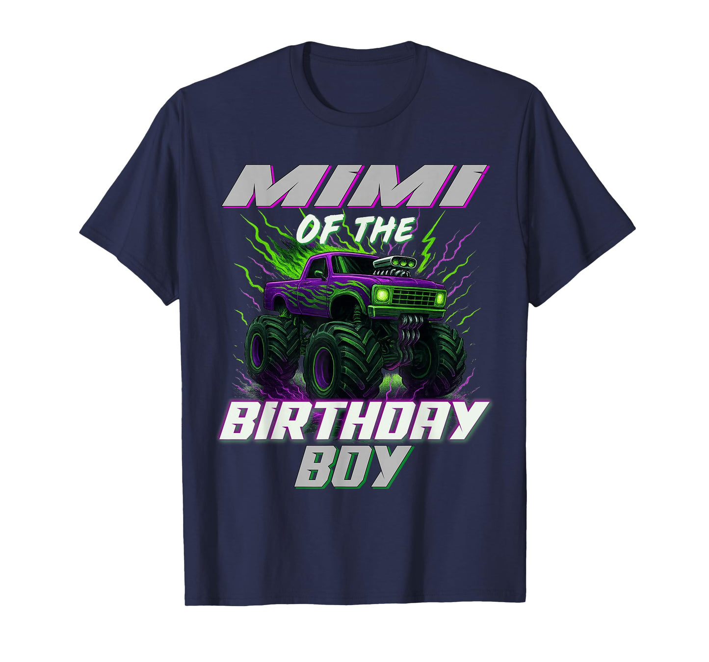 Mimi of The Birthday Boy Monster Truck T-Shirt