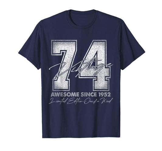 74 Year Old Gifts Vintage 1952 Limited Edition 74th Birthday T-Shirt