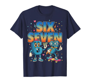 67 Six Seven 6-7 - Funny Italian Brainrot Kids Skateboard T-Shirt