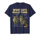 Funny Science Cat Physics What Cats Think Gift Men Women Kid T-Shirt