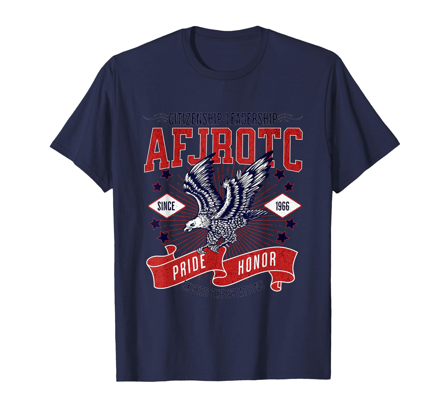 Patriotic AFJROTC Exceed Expectations USA Junior ROTC Cadet T-Shirt