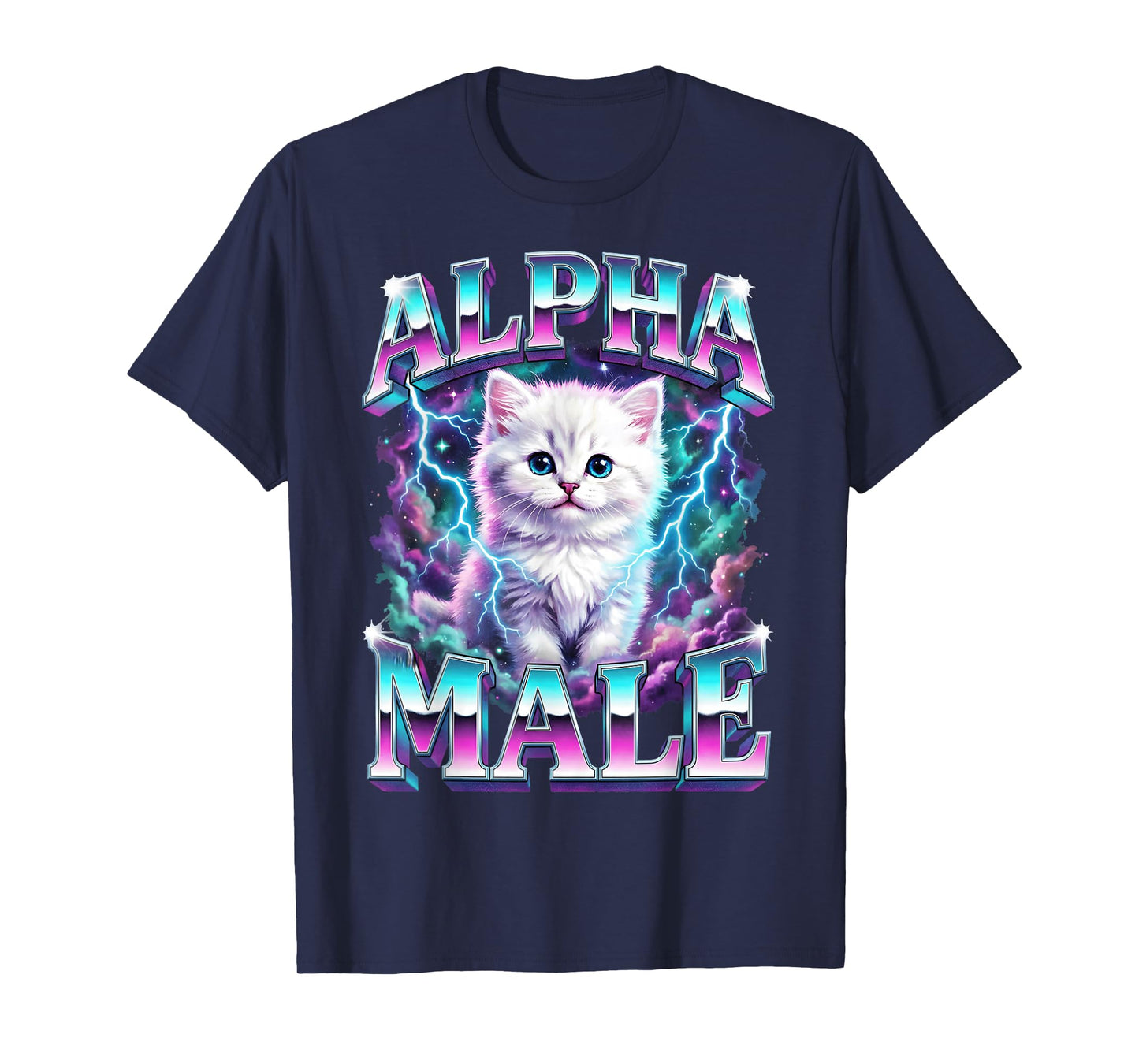 Alpha Male Cat Kitten Funny for Men Women T-Shirt