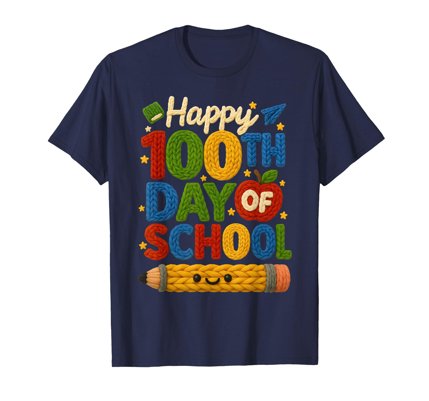 Happy 100th Day of School 100 Days of School Teacher Student T-Shirt