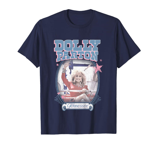 Kids Dolly Parton Tennessee Dolly Waving from Dollywood Ride T-Shirt